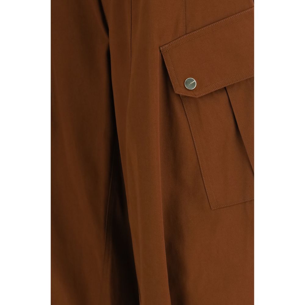 Pinko Brown Cotton Casual Pants