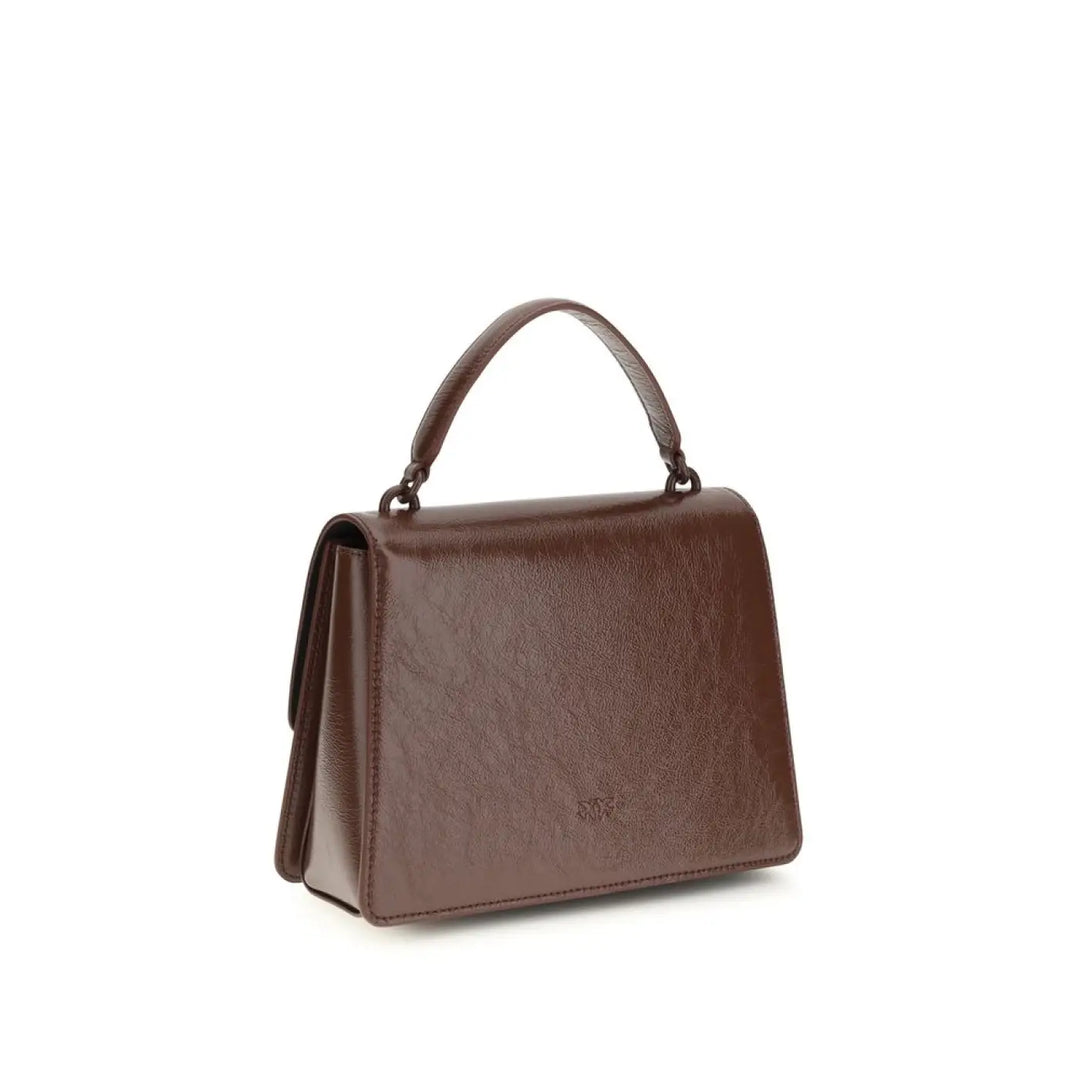 PINKO Brown Lamb Ovis Aries Handbag