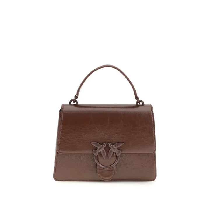 PINKO Brown Lamb Ovis Aries Handbag