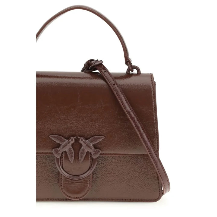 PINKO Brown Lamb Ovis Aries Handbag