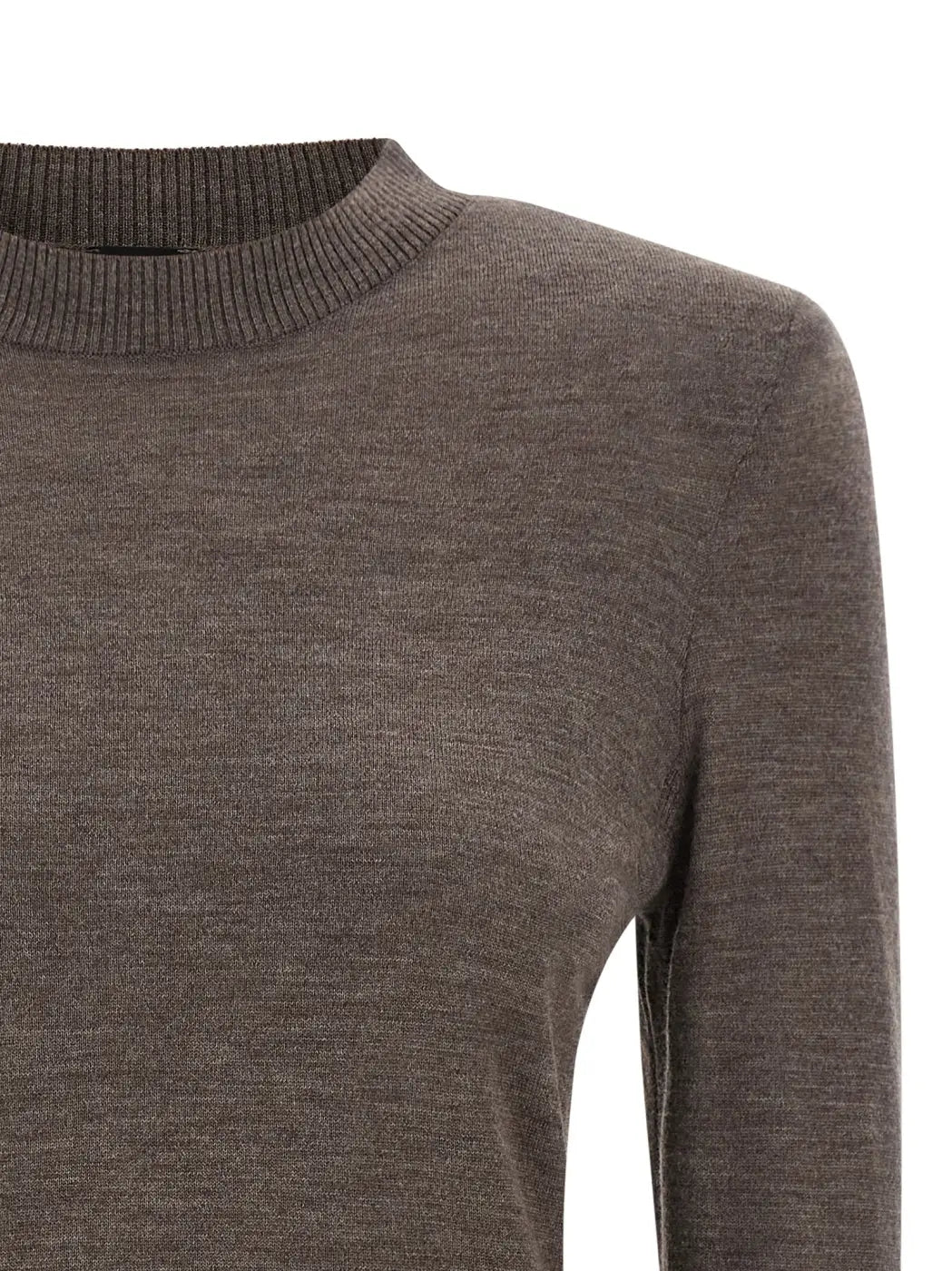 Pinko Brown Wool Cardigan