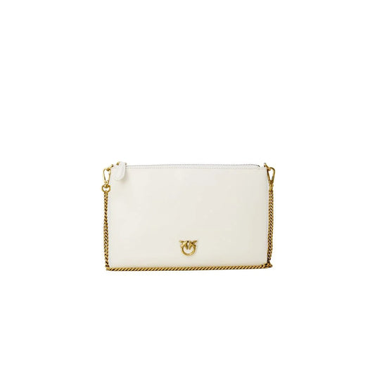 Pinko Flat Classic Vitello Seta Clutch in Luxurious Silky Leather PINKO