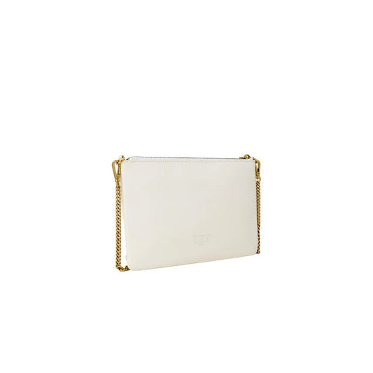 Pinko Flat Classic Vitello Seta Clutch in Luxurious Silky Leather PINKO