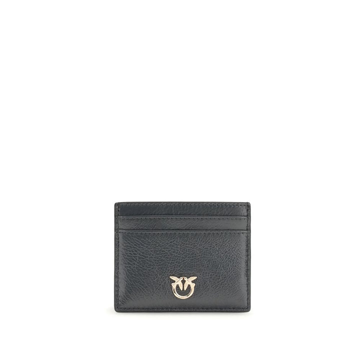 Pinko Gray Calf Leather Bos Taurus Wallet