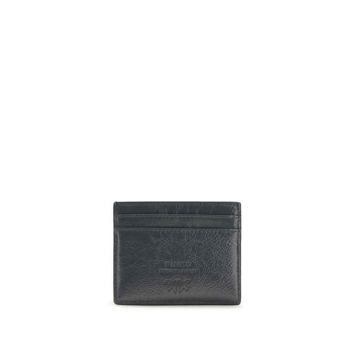 Pinko Gray Calf Leather Bos Taurus Wallet