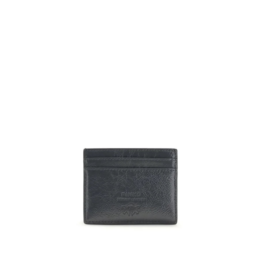 PINKO Gray Calf Leather Bos Taurus Wallet