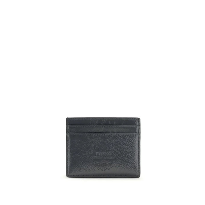 PINKO Gray Calf Leather Bos Taurus Wallet