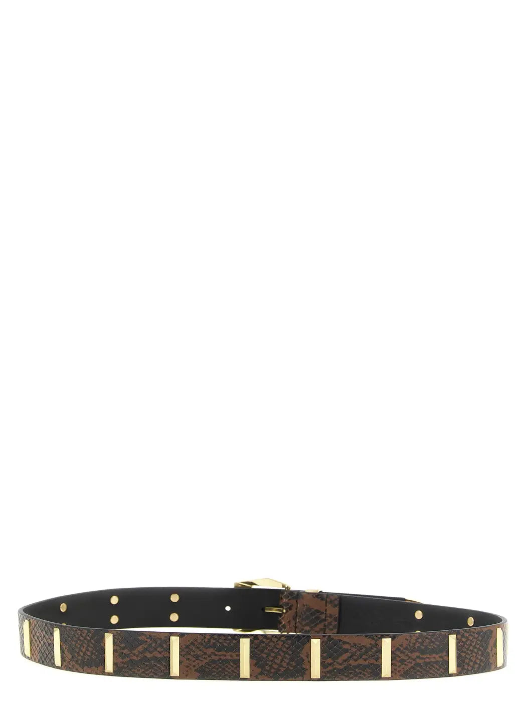Pinko Gray Calfskin Regular Belt