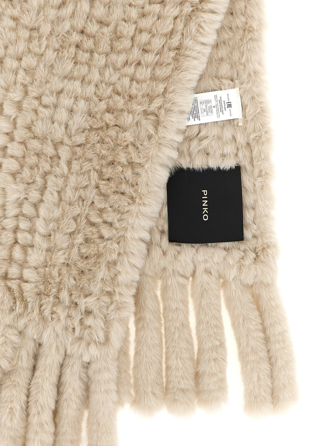 Pinko Gray Polyester Scarf