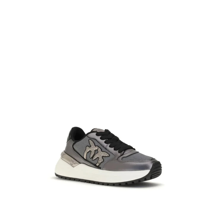 PINKO Gray Polyethylene Chunky Sneakers