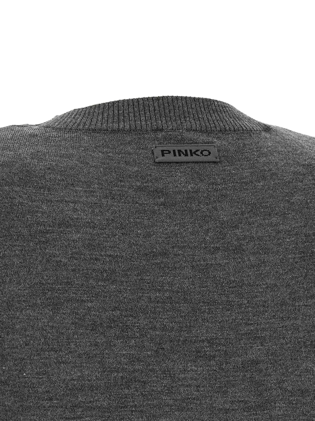 Pinko Gray Wool Cardigan