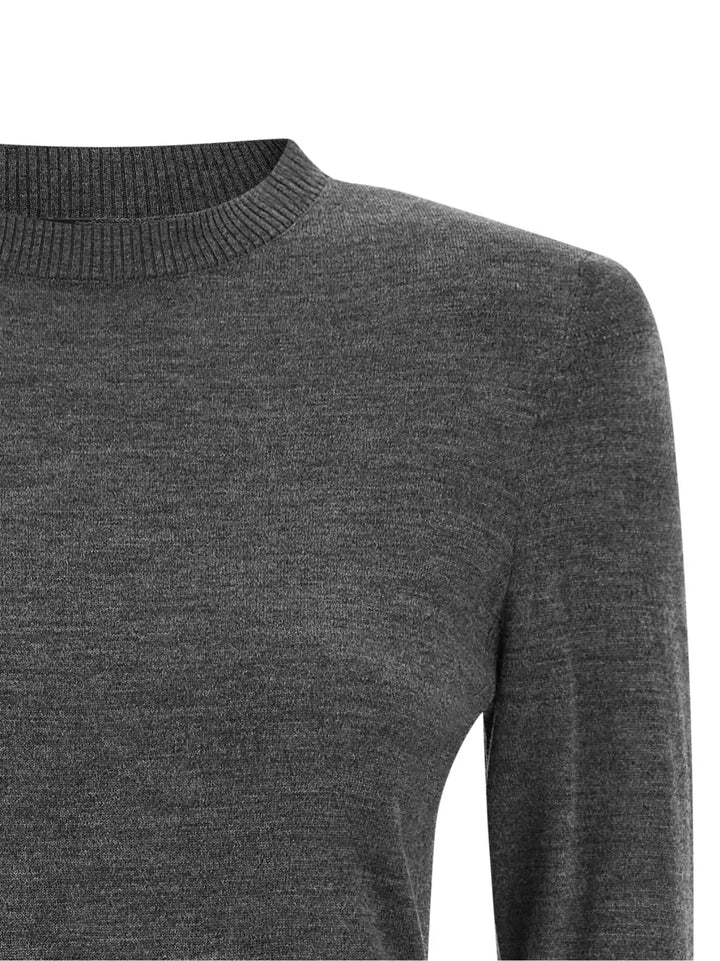 Pinko Gray Wool Cardigan