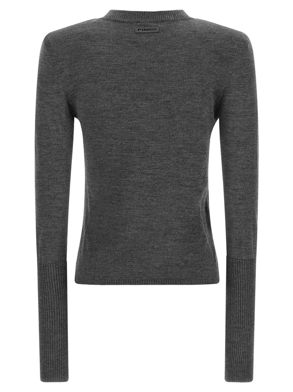 Pinko Gray Wool Cardigan