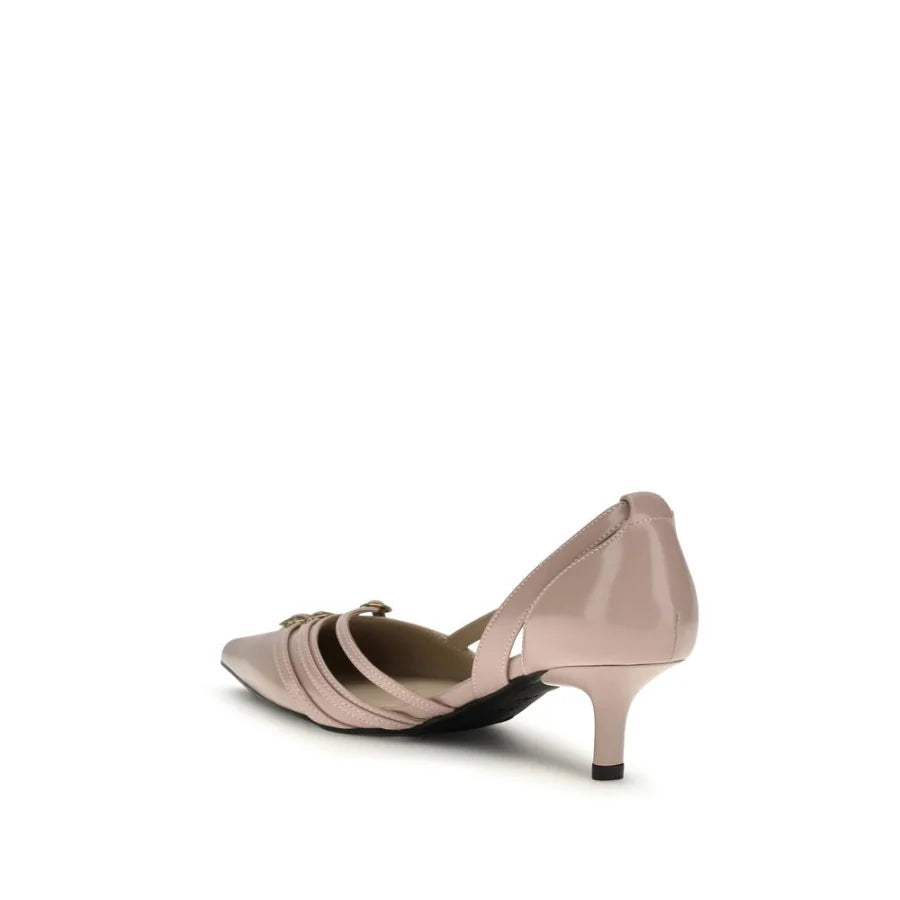 PINKO Multicolor Calf Leather Bos Taurus Mid Heel Pumps