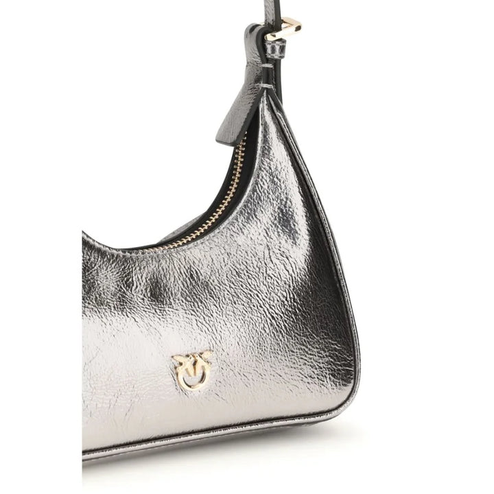 PINKO Silver Lamb Ovis Aries Shoulder Bag