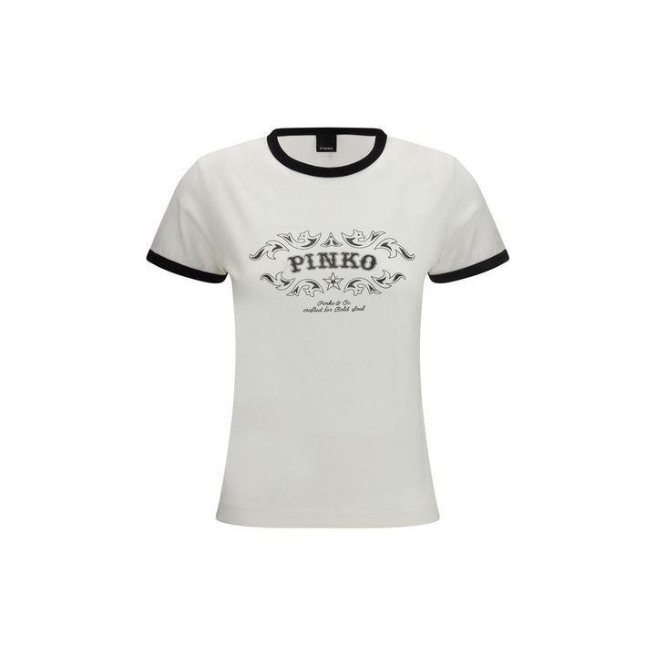 PINKO - White Cotton T-Shirt