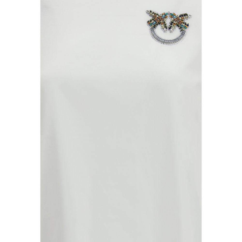 PINKO - White Cotton T-Shirt
