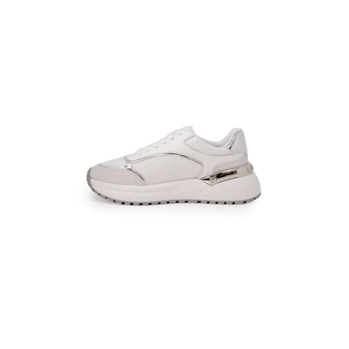 PINKO White Leather Low Top Sneakers