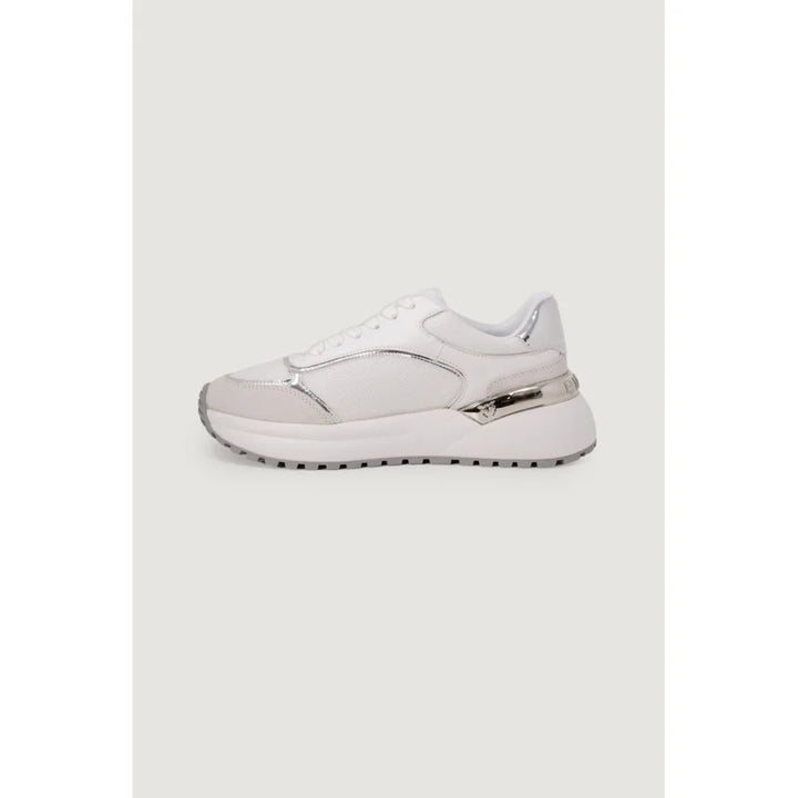 PINKO White Leather Low Top Sneakers