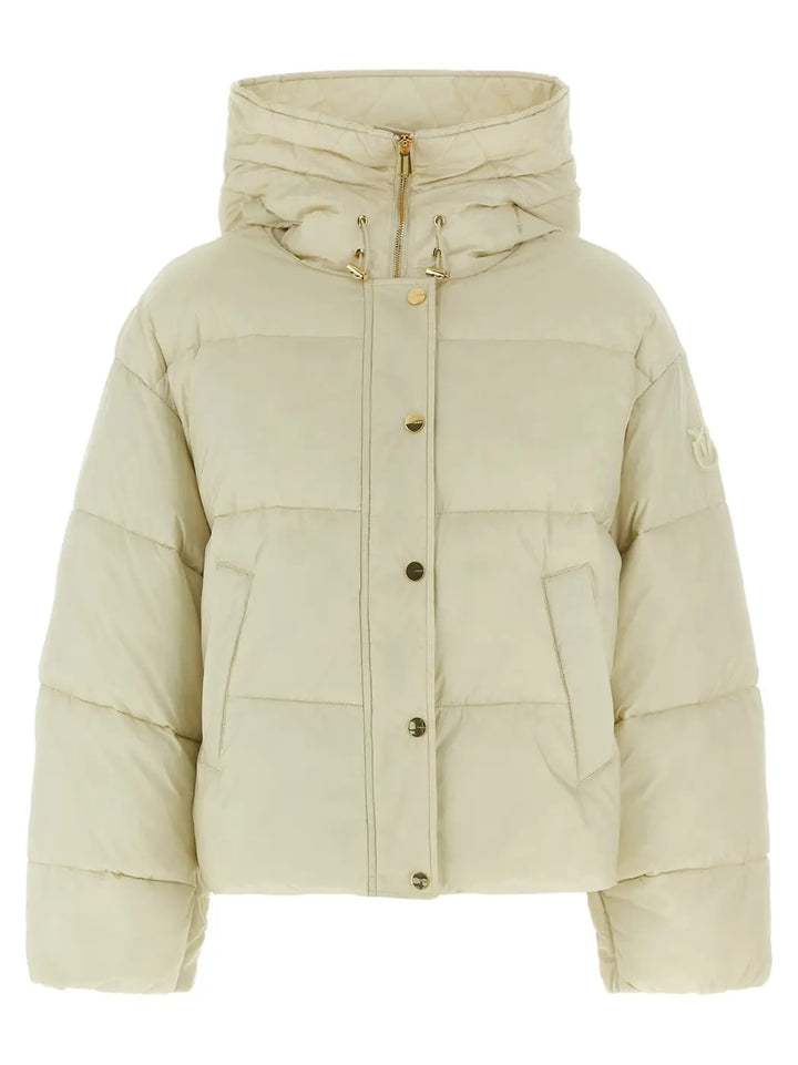 Pinko White Polyamide Full-length Jacket