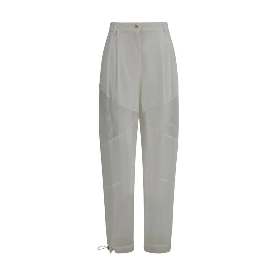 PINKO White Polyester Casual Pants