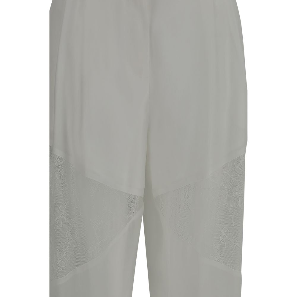 Pinko White Polyester Casual Pants