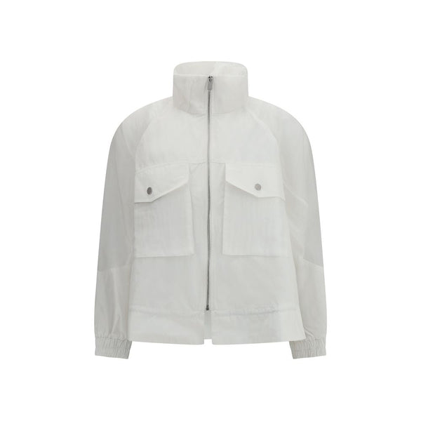 PINKO Coats & Jackets - White Polyester Shell Jacket