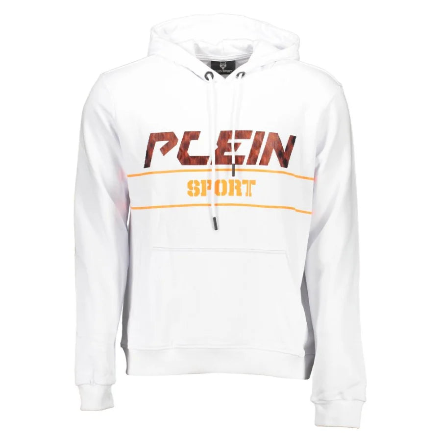 Plein Sport ’Bianco Cotton Men Sweatshirt’