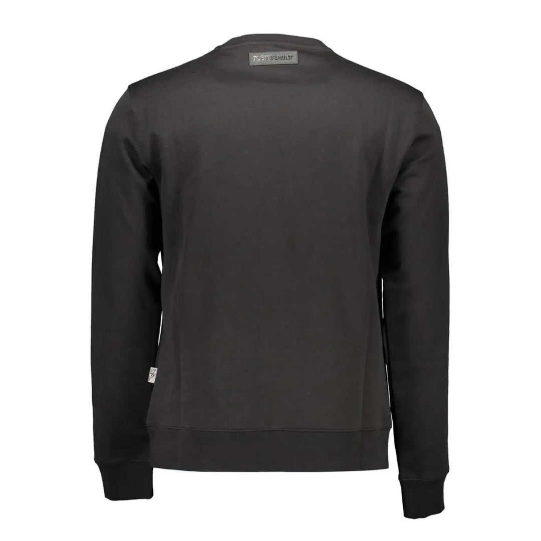 Plein Sport Black Cotton Men Sweater