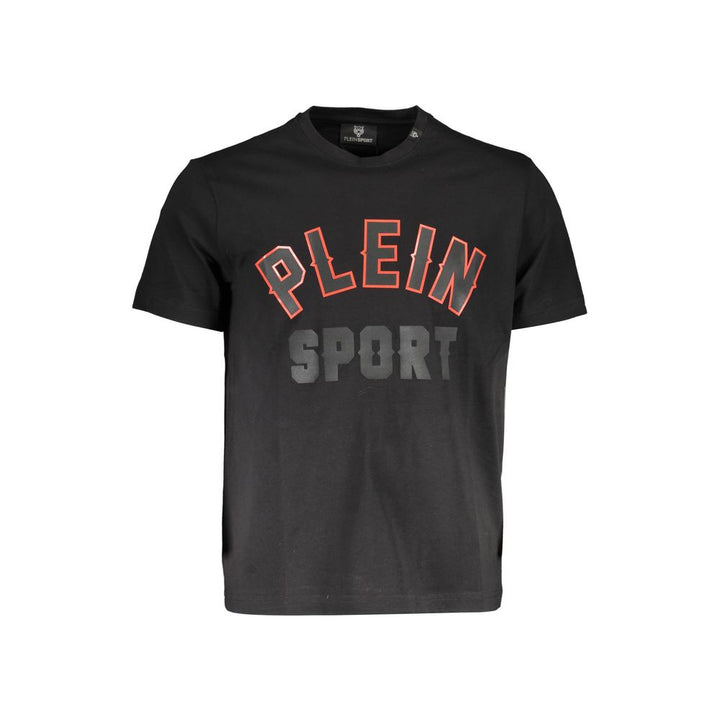 Plein Sport Black Cotton Men T-shirt