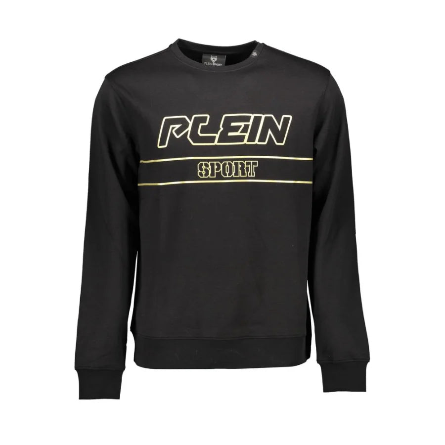 Plein Sport Black Cotton Men’s Sweatshirt