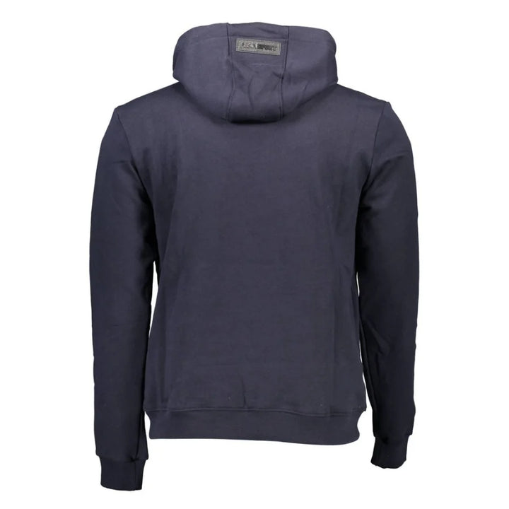 Plein Sport Blue Cotton Men’s Hooded Sweatshirt