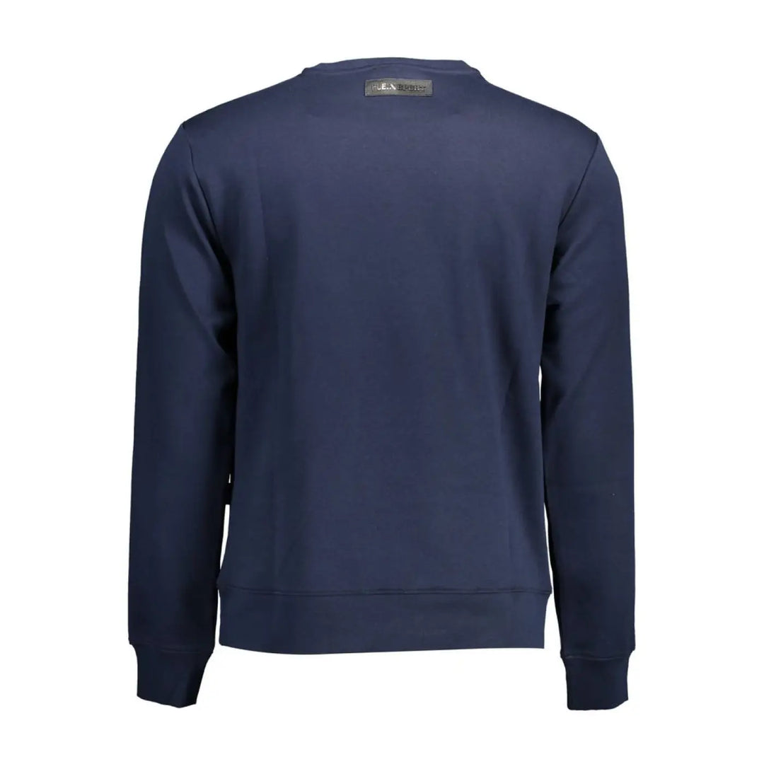 Plein Sport Blue Cotton Men’s Sweatshirt