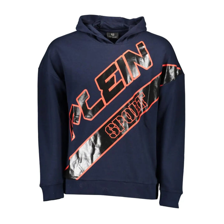 Plein Sport Blue Cotton Men’s Sweatshirt