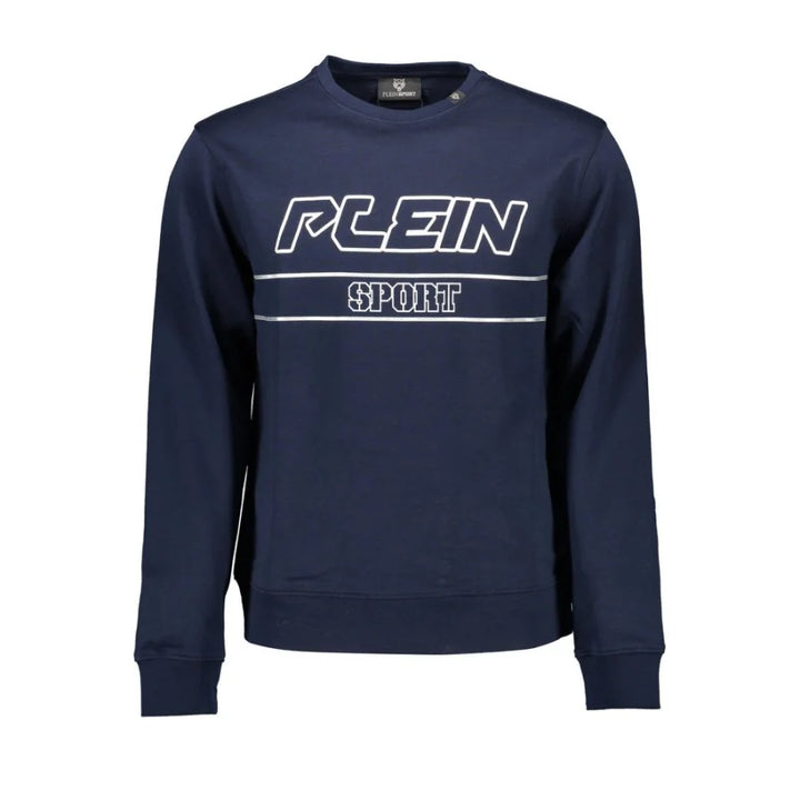 Plein Sport Blue Cotton Men’s Sweatshirt