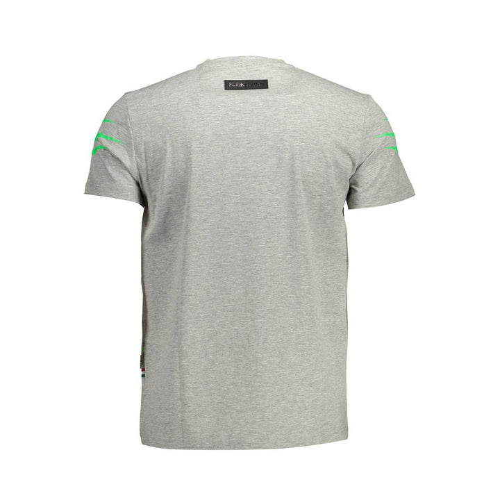 Plein Sport Gray Cotton T-shirt
