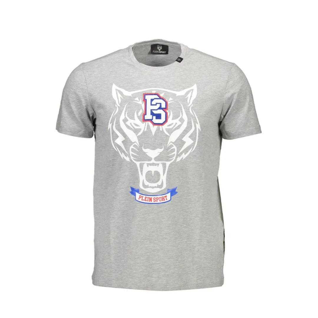 Plein Sport Grigio Cotton Men T-Shirt