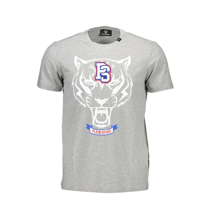 Plein Sport Grigio Cotton Men T-Shirt