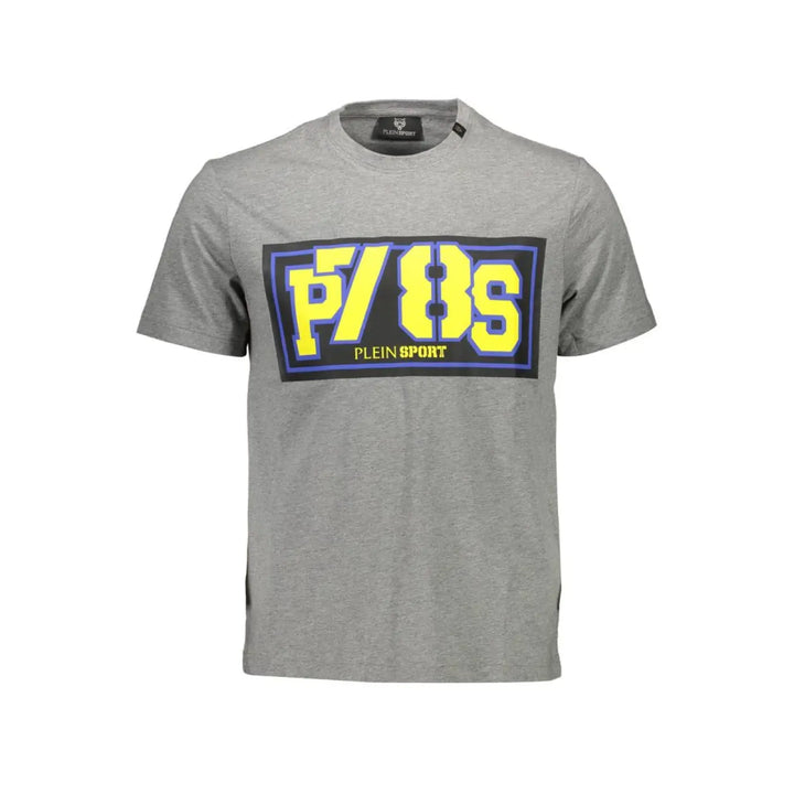Plein Sport Grigio Cotton Men’s T-shirt
