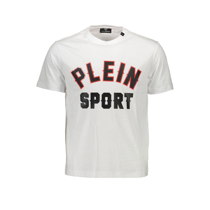 Plein Sport White Cotton Men T-shirt