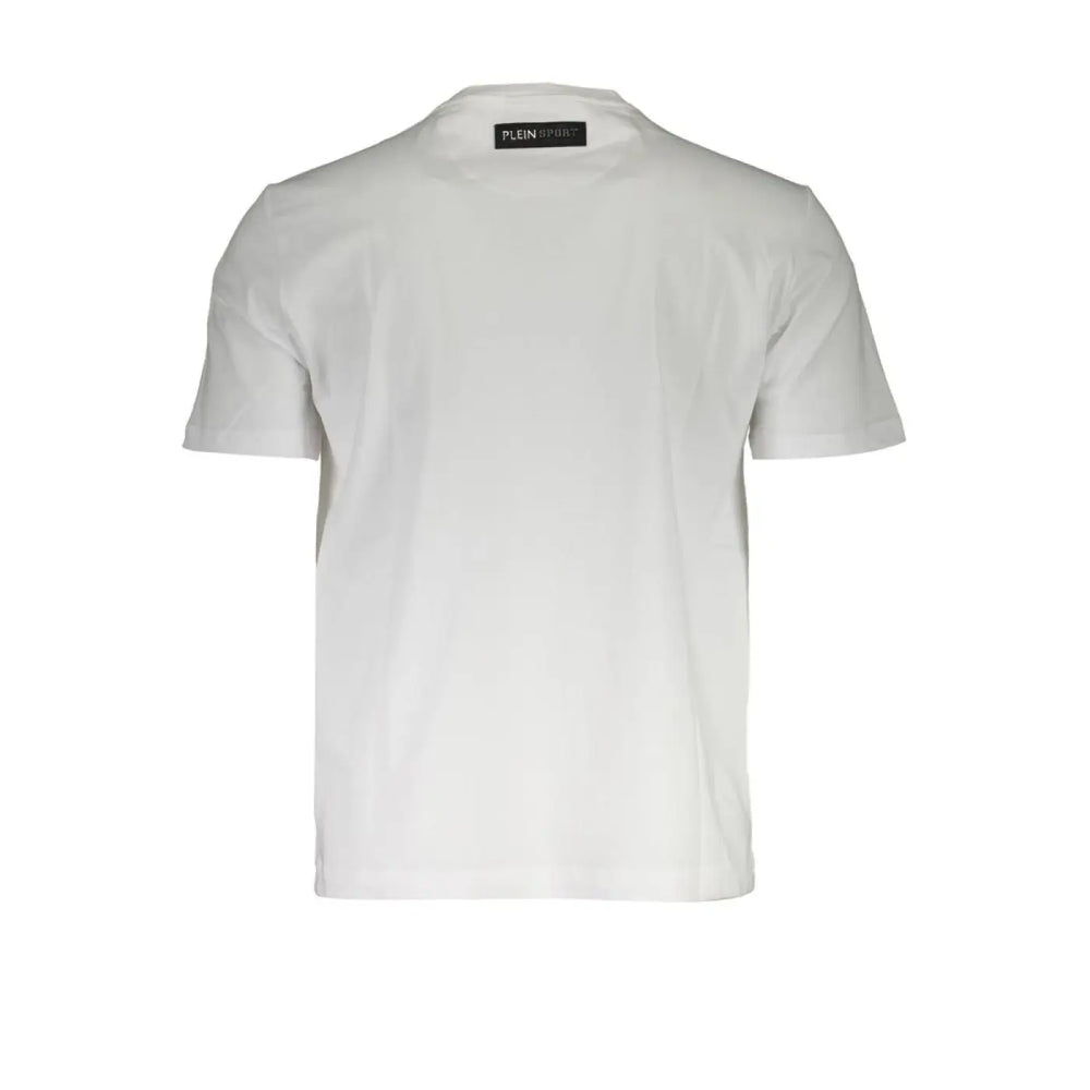Plein Sport White Cotton Men T-shirt