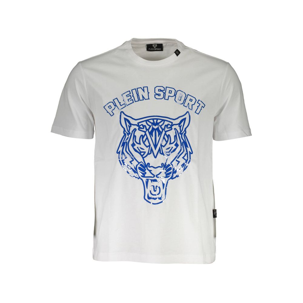 Plein Sport White Cotton Men T-shirt