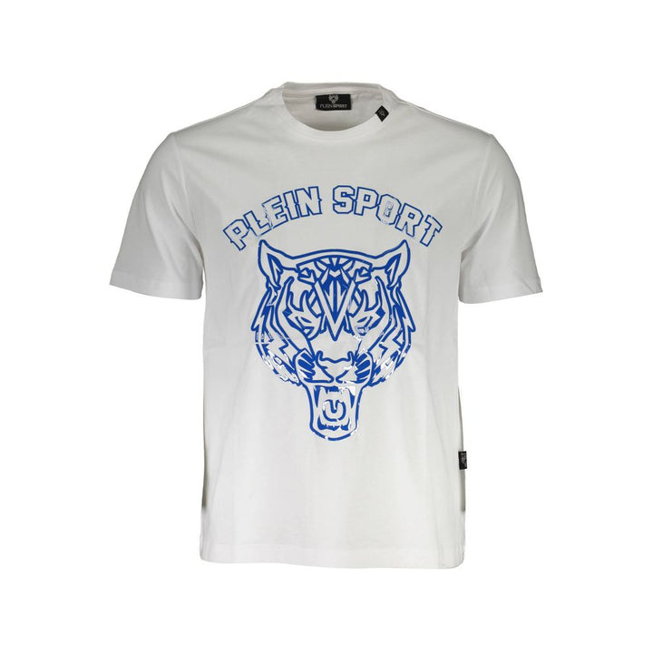 Plein Sport White Cotton Men T-shirt