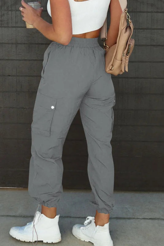 Luxurious Pocketed Opaque Clothing Top in Polyamide Blend bottoms Trendsi