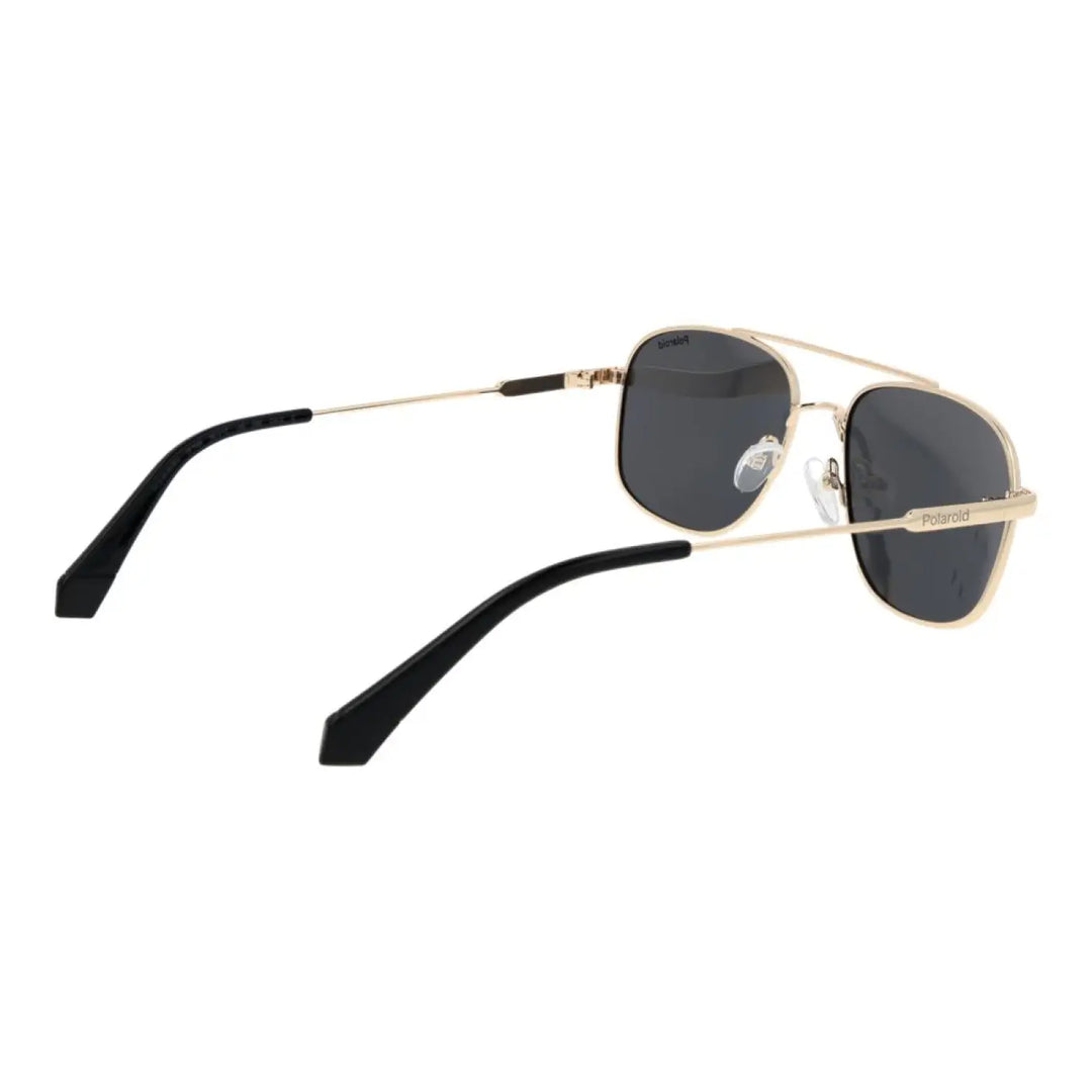Polaroid Gold Metal Sunglasses
