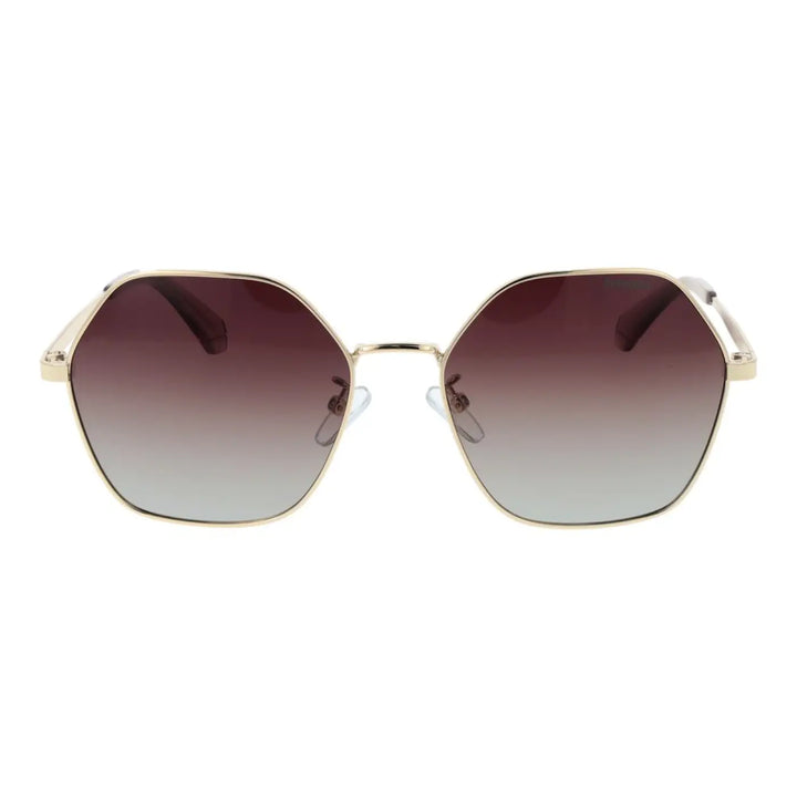 Polaroid Gold Metal Sunglasses
