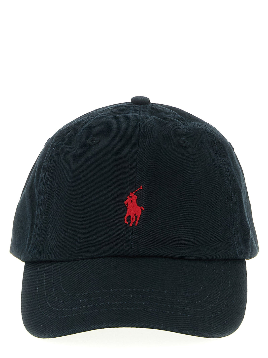 Polo Ralph Lauren Black Cotton Cap (baseball Hat)