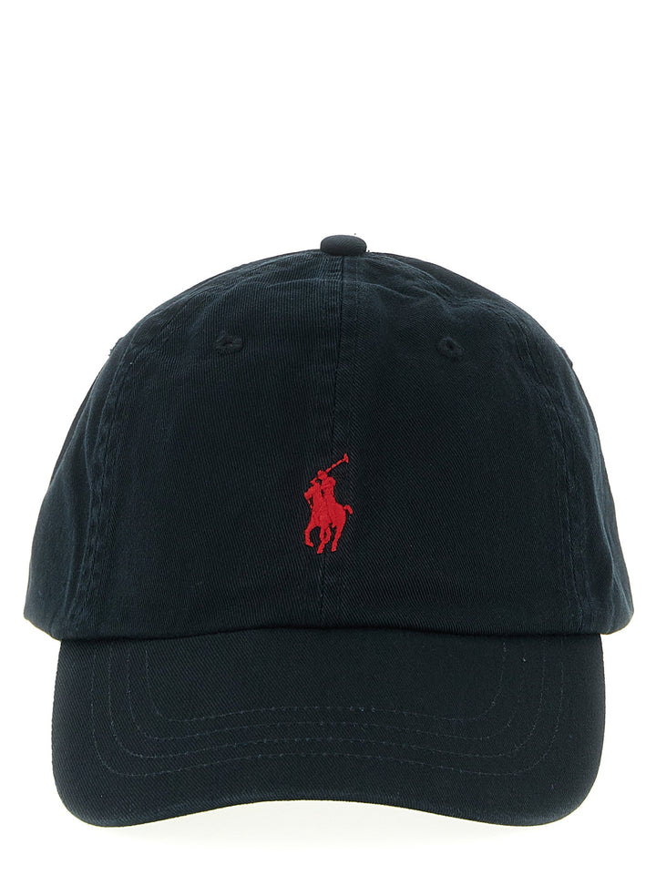 Polo Ralph Lauren Black Cotton Cap (baseball Hat)