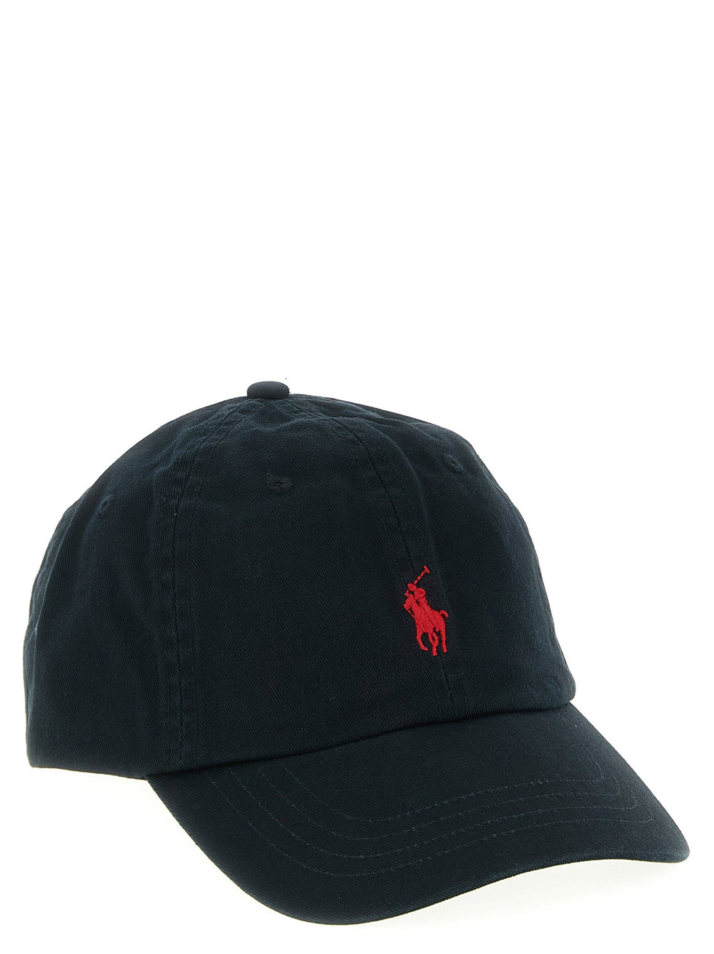 Polo Ralph Lauren Black Cotton Cap (baseball Hat)