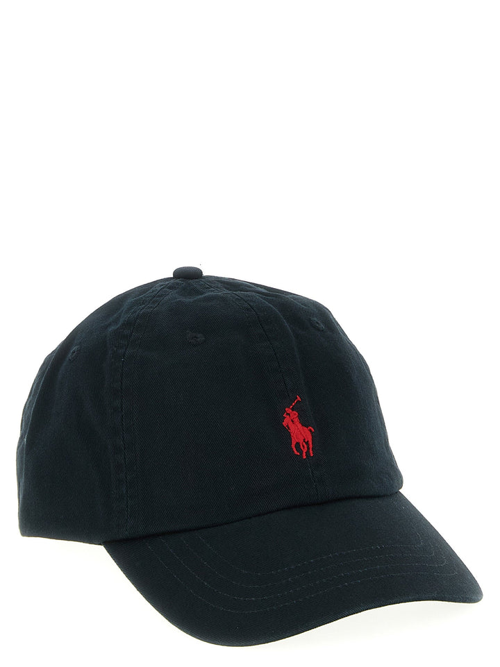 Polo Ralph Lauren Black Cotton Cap (baseball Hat)